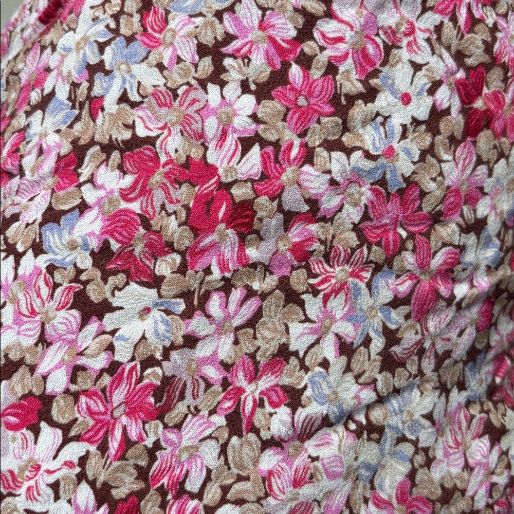 Aritzia Sunday Best Mini Pink Floral Spaghetti Strap Dress - Picture 7 of 8